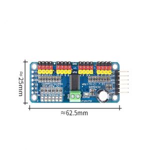 PCA9685PW 16 kanal 12-Bit PWM Servo kalkan sürücü I2C arayüzü PCA9685 modülü ahududu Pi için destek BOM