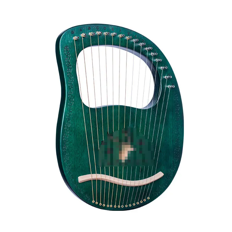 Venda por atacado de outros instrumentos musicais professionais lmahogany 16/19 cordas lyre harp