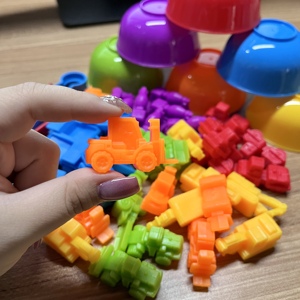 KS Kids Color Classification Rainbow <strong>Toy</strong> Set Montessori Engineering Vehicle Cognition Counting Matching <strong>Toy</strong> - Product Image 5