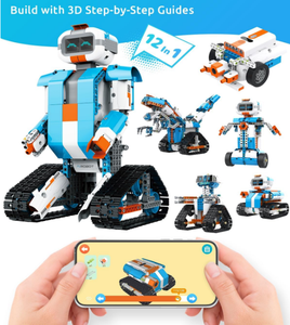 Bambini interattivi di 8-12 anni di codifica Robot Kit di 637 pezzi di costruzione di programmazione gratta e vinci 3D APP guida giocattolo educativo per - Product Image 2