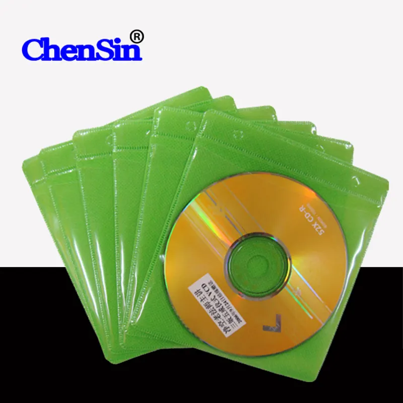 CD DVD saklama çantası şeffaf CD kutusu OEM özelleştirilmiş toksik adet plastik renkli paket özelliği CHENSIN cd kollu net