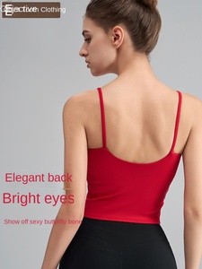 Phụ nữ của mùa hè tập thể dục hàng đầu sức mạnh cao vẻ đẹp trở lại phòng tập thể dục thể thao thoáng khí Khỏa Thân thể thao Đồ Lót bên ngoài yếm Yoga áo ngực - Product Image 4