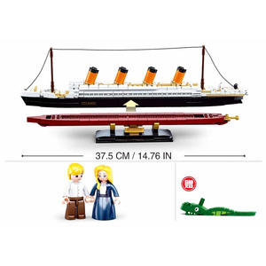 Sluban Building Block Toys B0835 Big <strong>Titanic</strong> 481PCS Scale of 1:700 Model Bricks Construction <strong>Kit</strong> for Kid Fit With Leading Brands - Product Image 3