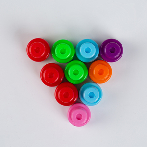 Özel kesim güzel gadget plastik mini oyuncak öz-mürekkep yuvarlak şekli damga