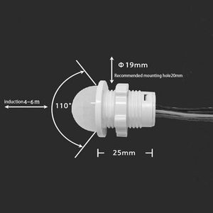Geagood Small Adjustable Automatic on Off PIR Motion Detector <strong>Switch</strong> Infrared Human Body Motion Light <strong>Sensor</strong> <strong>Switch</strong> - Product Image 3