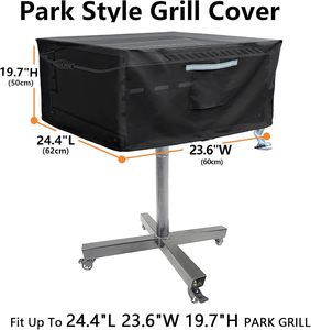 Chống Nước 23 Inch Công Viên Phong Cách Nướng Bìa Hình Chữ Nhật Bảng Top BBQ Nướng Bìa-Nhiệm Vụ Nặng Nề 600D Oxford Vải - Product Image 2