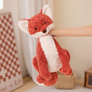 Yeni stil kırmızı tilki peluş doldurulmuş hayvan Plushie sarılmak ve Squishy yumuşak kumaş tilki oyuncak ile sarılın