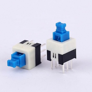 7x7 millimetri DPDT Self-Locking/Momentaneo Tatto Tattile Potenza Micro Interruttore di Pulsante di Montaggio - Product Image 4