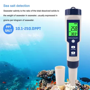 <strong>PH</strong> Meter for <strong>Water</strong> with LCD Backlit <strong>Water</strong> Testing Kits for Drinking <strong>Water</strong> Wine Swimming Pool Hot Tub Spas 5 in 1 - Product Image 5
