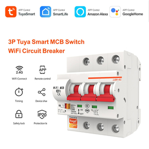 Tuya wifi שליטה מרחוק 3p 20a 25a 32a 40a 63a 80a 100a 125a mcb מפסק חשמלי עבור מפעל הבית