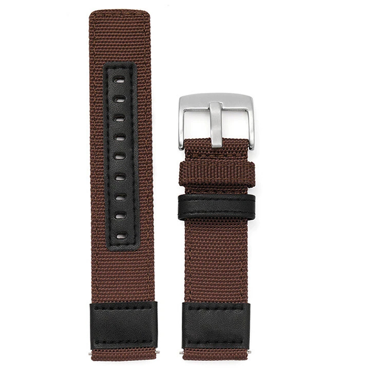 brown-silver buckle