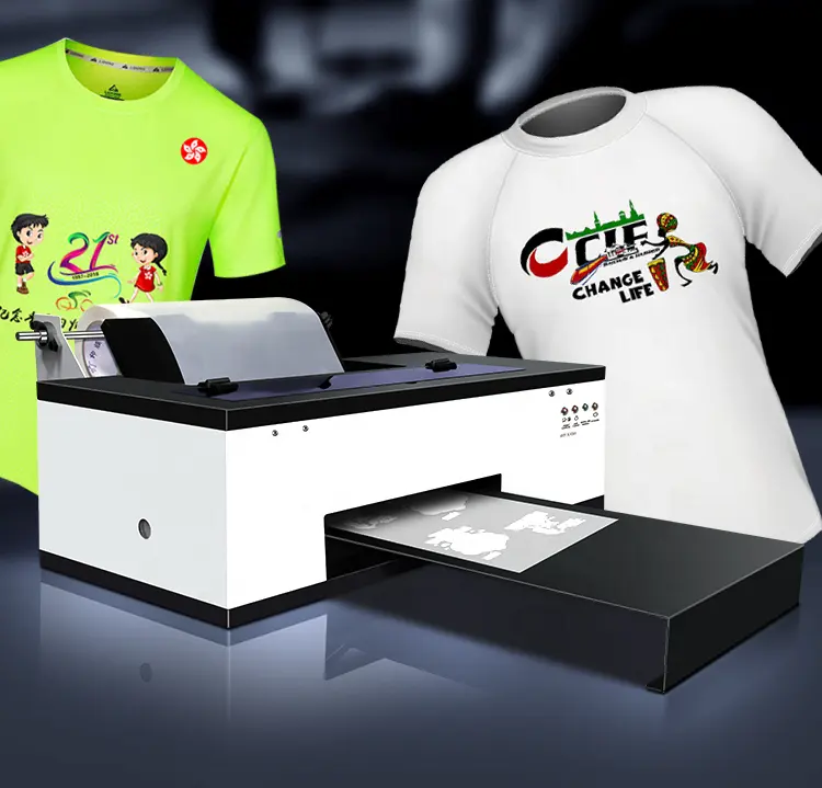 Impresora de escritorio L1800 DTF, máquina de impresión A3 DTF, para camisetas