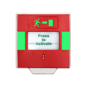 Ripristino chiave più recente doppio N.O/N.C/COM pulsante di rilascio porta di emergenza interruttore a pulsante di uscita con Led e cicalino - Product Image 5