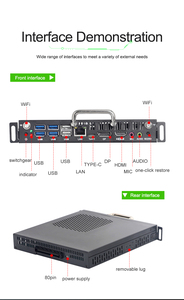 OPS-konformer Mini-PC Intel 12./13. Generation I7/i5/i3 Iris Xe-Grafik 32GB RAM 1TB SSD Quad 4K-Display-Unterstützung Windows 11 Pro - Product Image 3