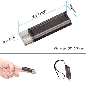 Accetta OEM USB U Stick 16GB metallo Shell piccolo Mini USB registratore vocale per lezione