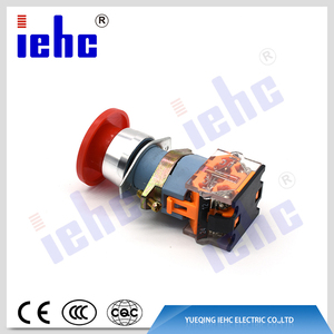 LA39-11ZS Flach kopf beleuchtet 22mm Verriegelung Druckknopf schalter 10A max. Strom 250V max. Spannung Not-Aus Drücken Sie 10A max.