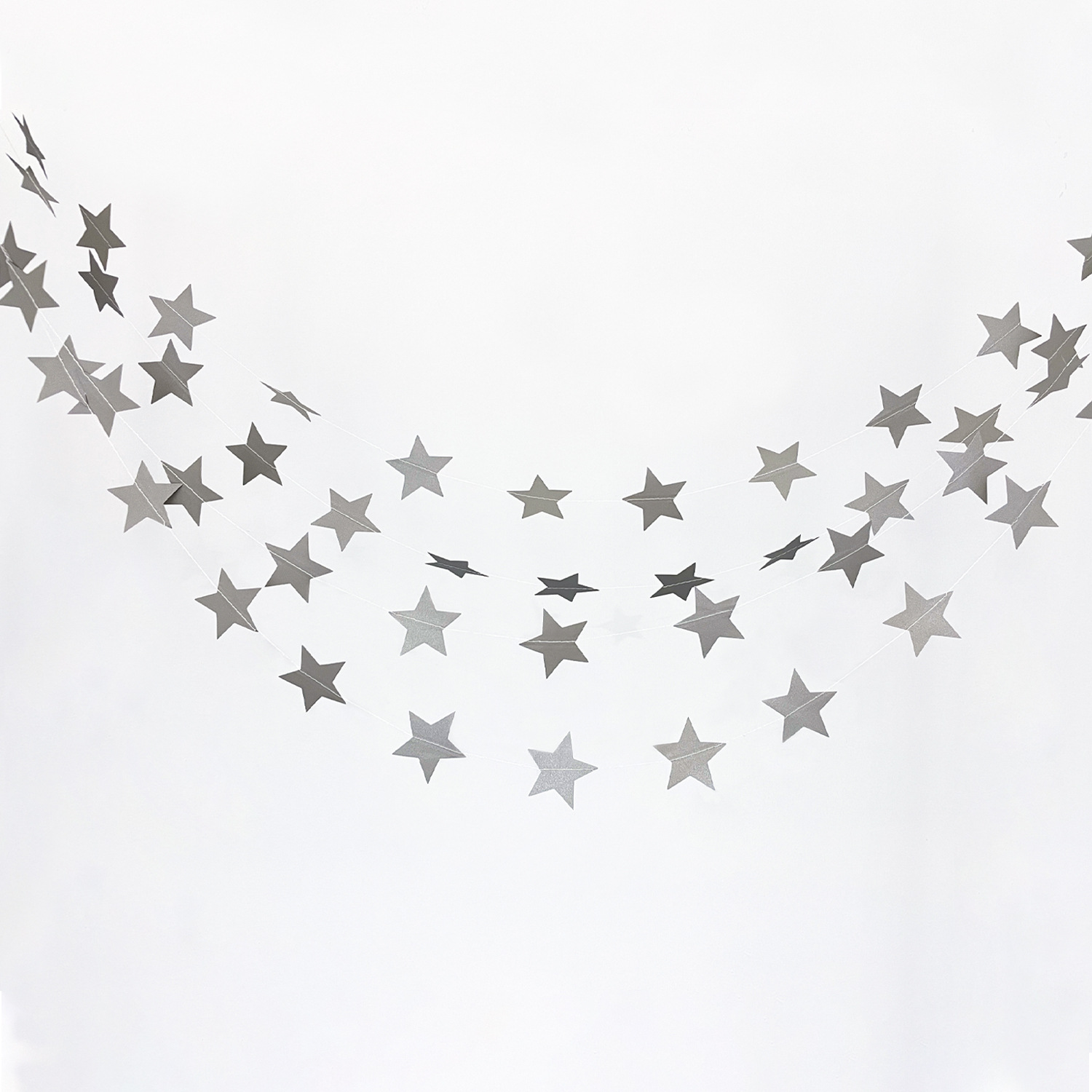 Car seam silver gray star about 4m