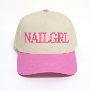 <span class=keywords><strong>2025</strong></span> phổ biến của phụ nữ cong vành thể thao giản dị Mũ máy thêu thời trang 5-Bảng điều khiển hai tông bông mũ bóng chày - Product Image 2