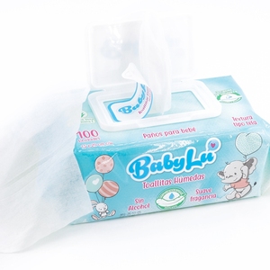 Biyobozunur 15*20cm toallitas humedas bebek temizleme aloe ile ıslak mendiller toptan 100 adet ucuz - Product Image 5