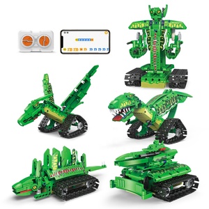 5 in 1 RC robot dino kit di costruzione APP di controllo remoto di programmazione blocchi di costruzione dinosauro meccanico giocattolo per fusto educativo - Product Image 1