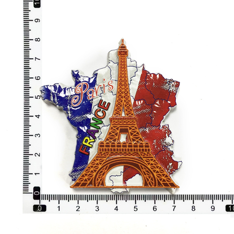 Mapa colorido de banderas nacionales Torre Eiffel