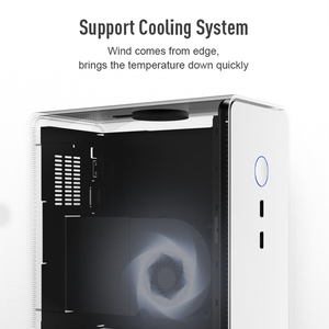Host de ordenador de escritorio de 3,5 l, sistema de refrigeración de alto rendimiento, carcasa de ordenador de escritorio para oficina en casa, soporte de Host, carga inalámbrica - Product Image 3