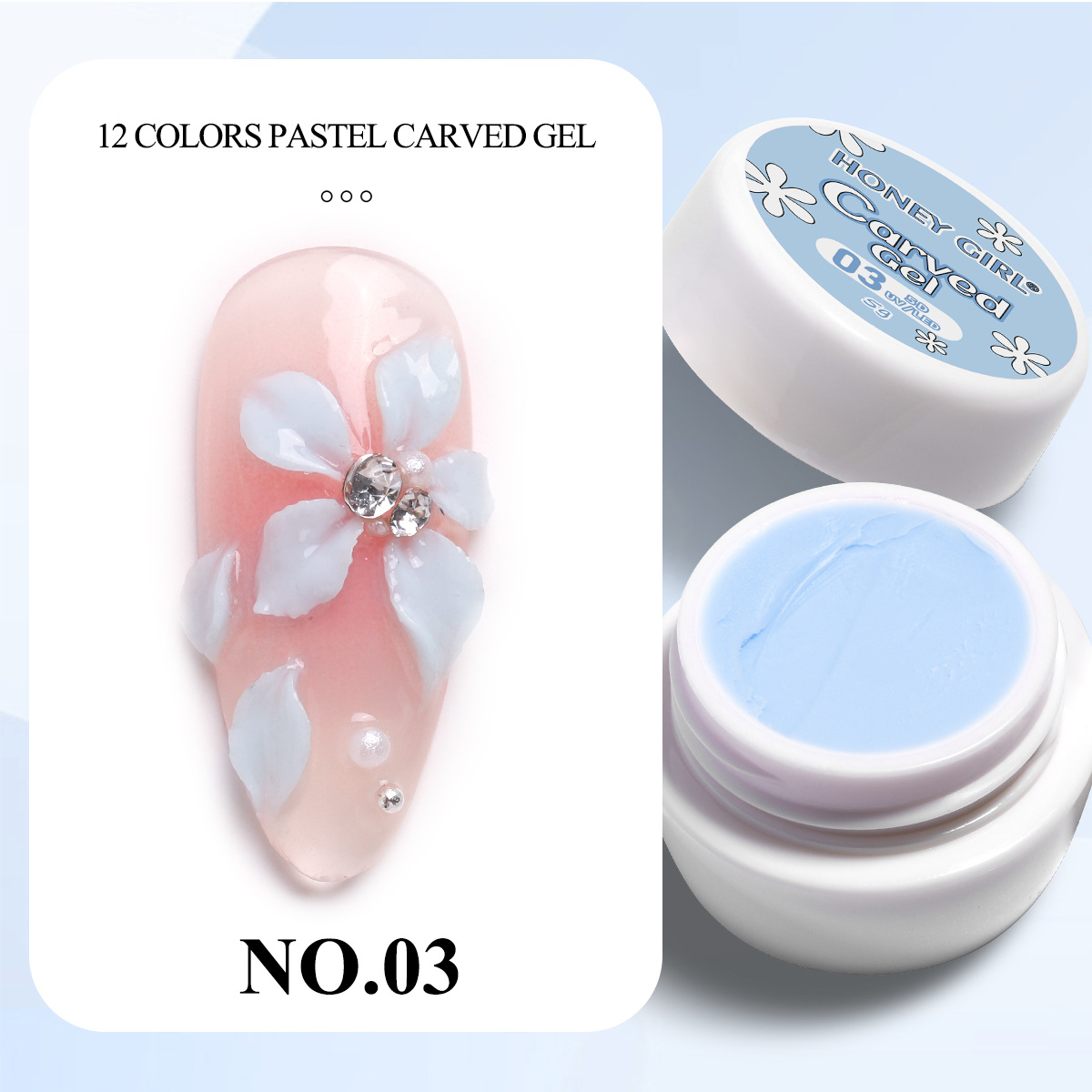 Colle à sculpter les fleurs printanières 03