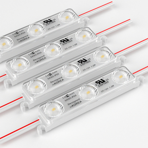 โมดูลไฟ LED อินพุตไฟฟ้ากระแสตรง12V/24V โมดูลสัญญาณไฟ LED 2835 3LED IP67ฉีดกันน้ำ