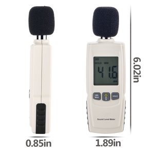 Medidor de nivel de sonido Digital, Detector de decibelios dB con retroiluminación LCD, 30-130dB, monitoreo de volumen de Audio y ruido - Product Image 4
