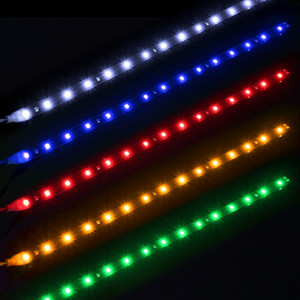 DRL Angel Eyes Daytime Running Lamps 5050 Flexible Strip Light <strong>Tape</strong> Colorful <strong>LED</strong> Strip Car Motor <strong>Auto</strong> Decorative Lamp 30cm 60c