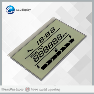 Anpassbare 7-Segment-Blendschutz SJXDGW035 HTN Motorrad-LCD-Anzeige feld Breiter Temperatur bereich Instrumenten bildschirm LCD - Product Image 5