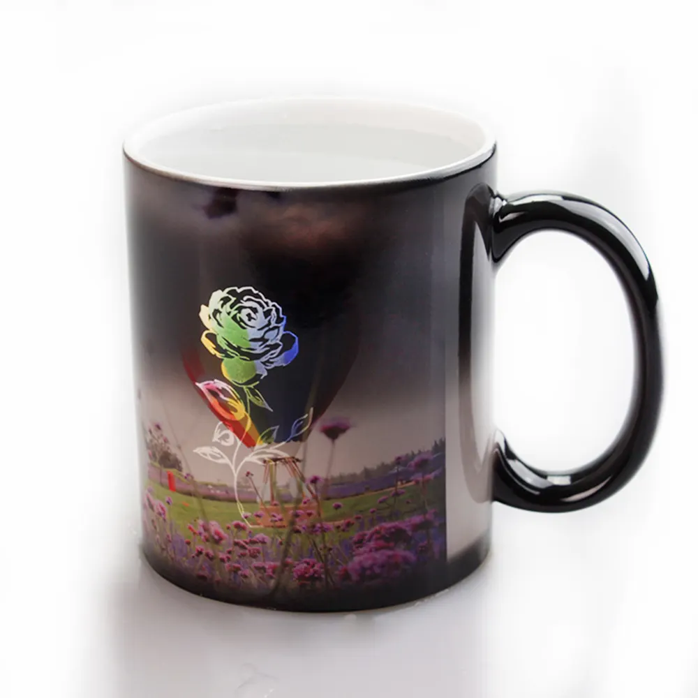 Sixfar Großhandel Sublimation Benutzer definierte Tassen Logo Farbwechsel Kaffeetasse Druck 11oz Blank Magical Mug