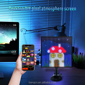 Banqcn Pixel-Anzeigebildschirm, Smartphone-App-Steuerung <span class=keywords><strong>LED</strong></span>-Autoschildschirm, benutzerdefinierte Textmuster Animation programmierbarer <span class=keywords><strong>LED</strong></span>-Bildschirm