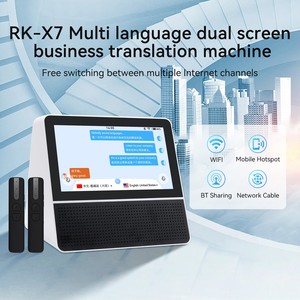 Best Quality Desktop Dual Screen Translation 120 <strong>Language</strong> Two Way Instant Speech Translator Device Voice Translator - Product Image 4