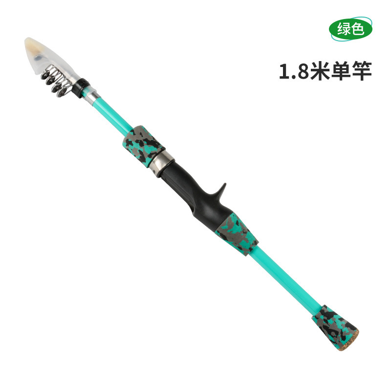 18m green single rod