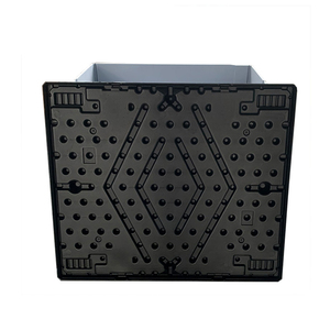 Caja plegable de palé de plástico a granel plegable apilable grande y resistente/contenedor 1150*985 para almacenamiento - Product Image 3