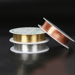 Handmade Copper Wire Jewelry Line 0.2-1.0mm DIY Colorfast Beading Wire Cord <strong>String</strong> for Jewelry Making - Product Image 1