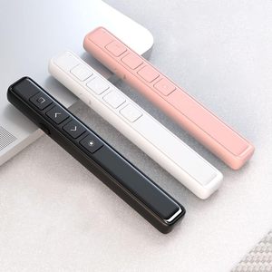 Laser Wireless Powerpoint PPT presentatore con porta di ricarica di tipo-C USB presentatore Laser Powerpoint Clicker Wireless telecomando - Product Image 1