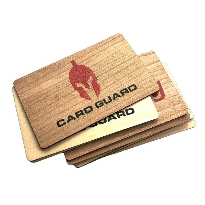 Imprimante de carte-clé d'hôtel Rfid Recyclable, impression personnalisée, carte en bois Nfc Business Rfid