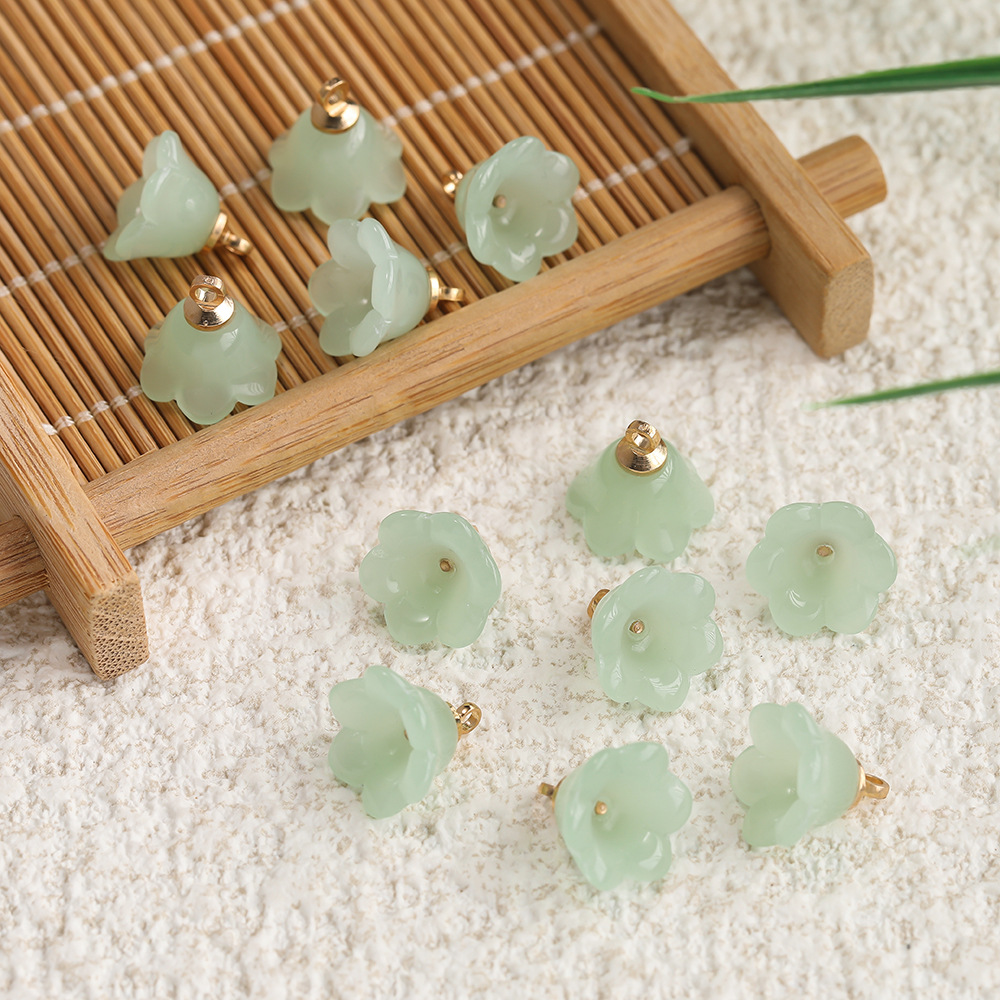 Pendentif en verre Muguet - Vert