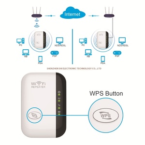 <strong>Wireless</strong> Router Wifi Repeater signal Amplification and Enhancement AP Repeater 300M Small Mantou Amplifier - Product Image 1