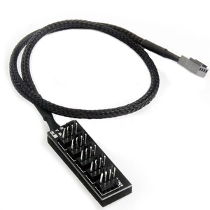 1〜54ピンMolexPWMCPUクーラー/ケース/シャーシ冷却ファン電源ケーブル4ピンハブスプリッターアダプター - Product Image 3