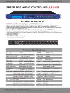 Procesador de Audio de Sonido Profesional de 4 entradas y 8 salidas Gestión de altavoces de karaoke Procesador de señal digital - Product Image 3