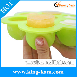 Kingkam Hot Bán Cấp Thực Phẩm Silicone Whiskey Ice Cube Tạo Tác Silicone Bé Thực Phẩm Tủ Đông Lưu Trữ Container Bé Ice Cube Tra - Product Image 4