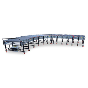 Skate Wheel <strong>Conveyor</strong> Anti-slip Powered Roller <strong>Conveyor</strong> Line Flexible Retractable Roller <strong>Conveyor</strong> for Feed Bags <strong>Loading</strong> <strong>Unloading</strong> - Product Image 3