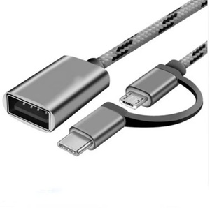 สายอะแดปเตอร์ Usb แบบ2-In-1,สายอะแดปเตอร์ OTG TYPE C 2-In-1แอนดรอยด์ - Product Image 2