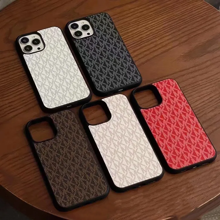 Funda de lujo de cuero Pu con diseño de marcas de moda para iPhone 15 Ultra 14 13 12 11 Pro Max X XR XS 7 8