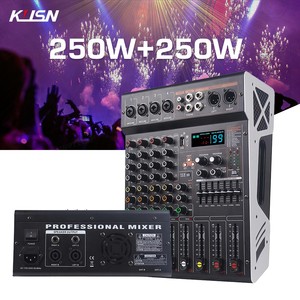 4 kanal 250W x2 amplifikatör mikser 99 DSP dijital profesyonel Powered ses karıştırma müzik konsolu ses mikseri Bluetooth USB ile - Product Image 2