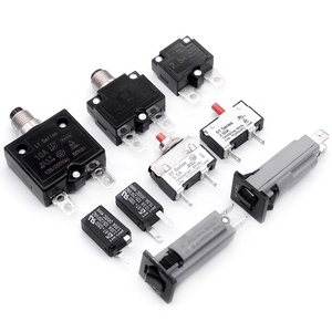 W Series Miniature Manual <strong>Automatic</strong> <strong>Reset</strong> Push Type Snap-in Thermal <strong>Circuit</strong> <strong>Breaker</strong> 20A <strong>AC</strong> 120V 240V DC 50V for Power Socket - Product Image 1