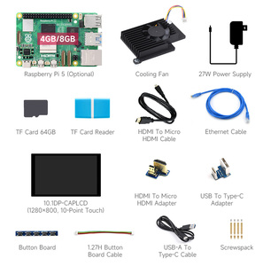 <strong>Raspberry</strong> <strong>Pi</strong> 5 Kit 4GB/8GB RAM BCM2712 processor 2.4GHz quad-core 64-bit Arm Cortex-A76 <strong>CPU</strong> Built Using RP1 I/O Controller